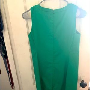 Ann Taylor LOFT petite green pencil dress